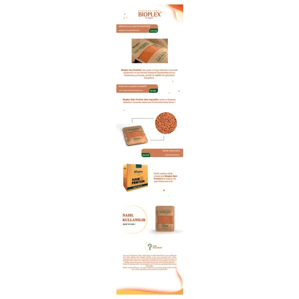 Bioplex Prefessional Yıpranmalara Karşı Özel 100 gr 3 Adet Saç Proteini - Görsel 2