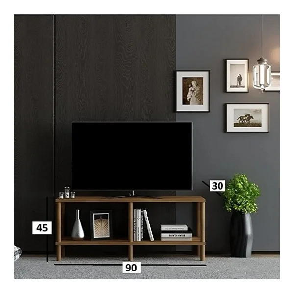 BMdekor Tv Sehpası Şota Beyaz 90 Cm - Görsel 3