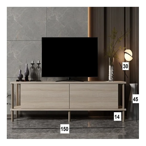 BMdekor Tv Sehpası Agora Antrasit 150 Cm - Görsel 3