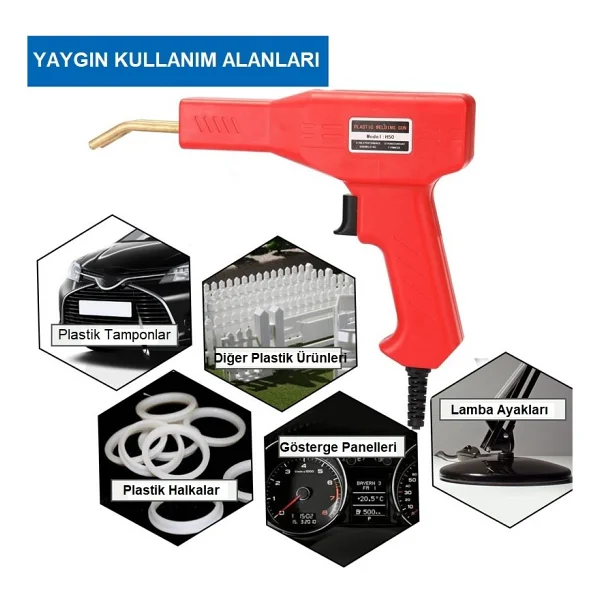 Yate10 Plastik Zımba Teli Kaynak Makinası 100W/220V+500 Adet Tel - Görsel 10