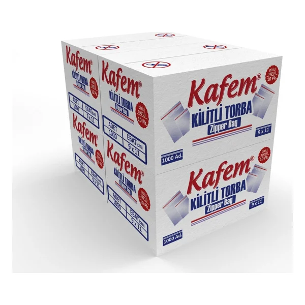 9 X 11cm Kilitli Poşet / Naylon Torba ( 4.000 Adet ) - Kafem - Görsel 4