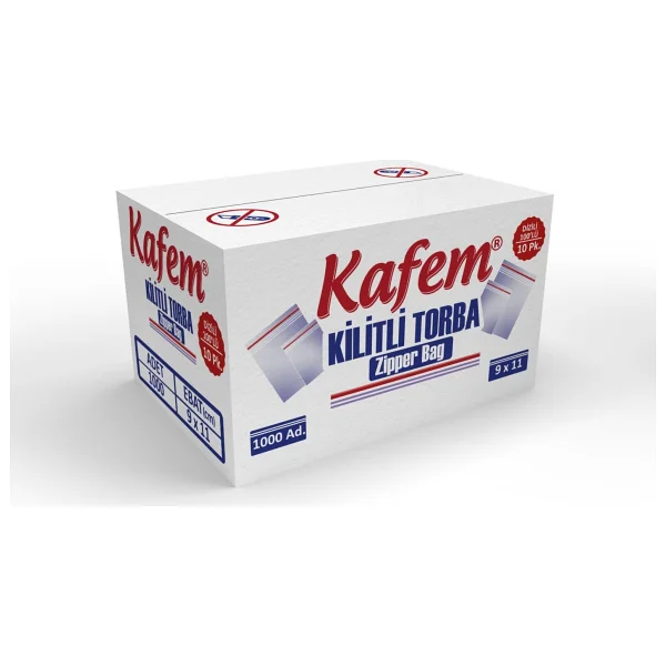 9 X 11cm Kilitli Poşet / Naylon Torba ( 4.000 Adet ) - Kafem - Görsel 2