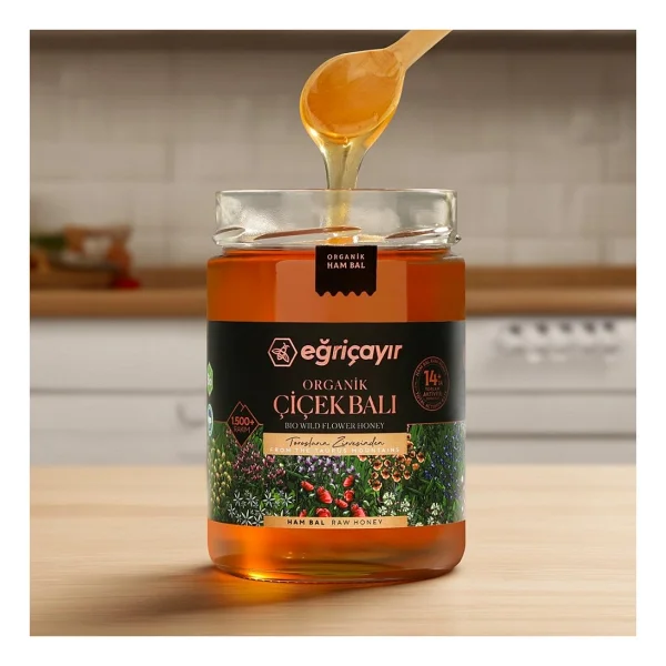 Eğriçayır Organik Çiçek Balı 850 gr - Görsel 4