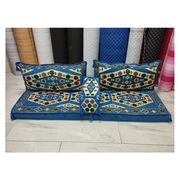 Balban Ticaret Şark Köşe Takımı Boş Tasarım Mavi - Görsel 2