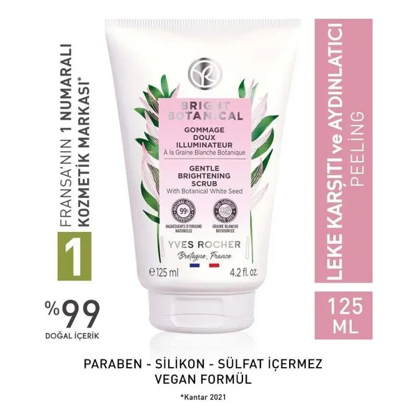 Yves Rocher Bright Botanical Krem Dokulu Peeling 125ml - Görsel 4