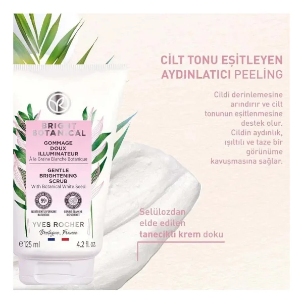 Yves Rocher Bright Botanical Krem Dokulu Peeling 125ml - Görsel 2