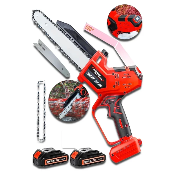 Lieber German Red Otomatik Yağlamalı 798Vf Dijital Ekran 20Cm Dal Budama Kesme Makinesi - Görsel 2