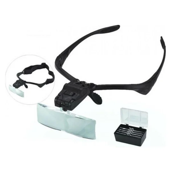 Nikula Gözlük Tipi Kafa Büyüteci LED Işıklı - Görsel 4