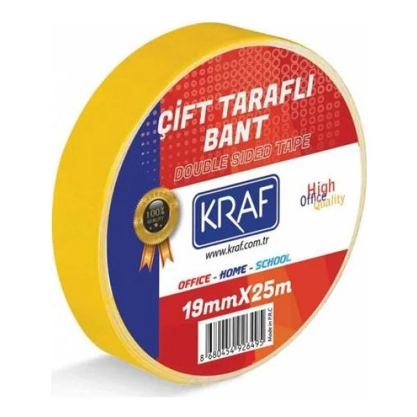 Kraf Çift Taraflı Bant 19MM X 25 Metre - Görsel 2