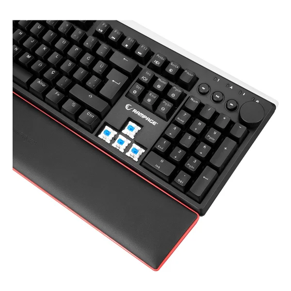 Rampage X-Tracer KB-R97 RGB Blue Switch Kablolu Mekanik Oyuncu Klavyesi - Görsel 5