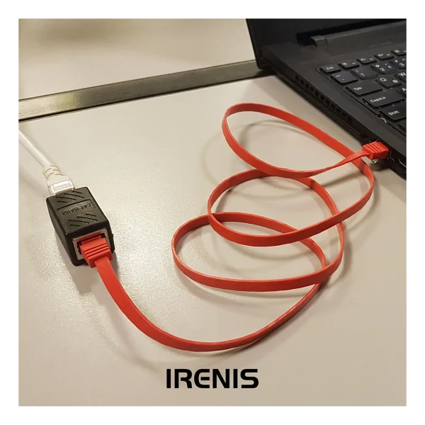 IRENIS CAT6 Yassı Ethernet (Network, LAN) Kablosu Beyaz 5 metre - 5 m - Görsel 4