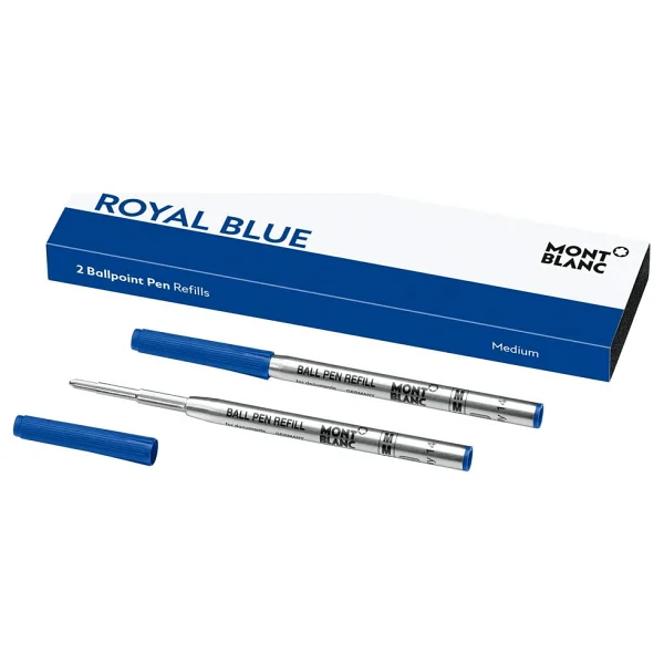 Montblanc Tükenmez Kalem Yedeği Medium Royal Blue 128214 - Görsel 2