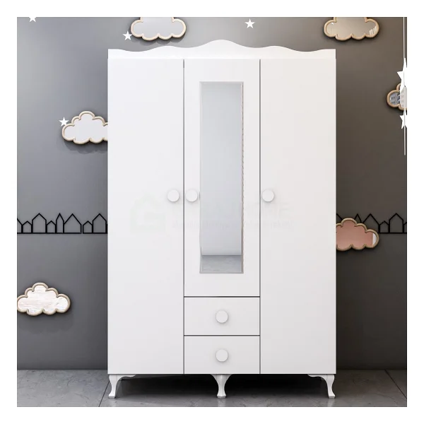 Garaj Home 3 Kapaklı Dolap- - Beyaz - Görsel 3