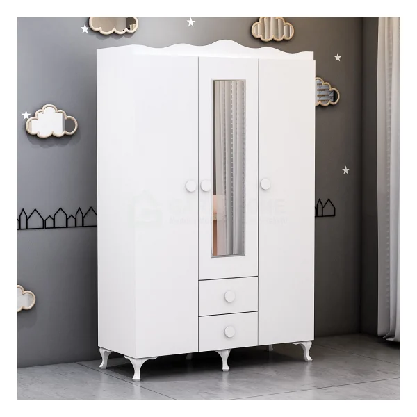 Garaj Home 3 Kapaklı Dolap- - Beyaz - Görsel 5