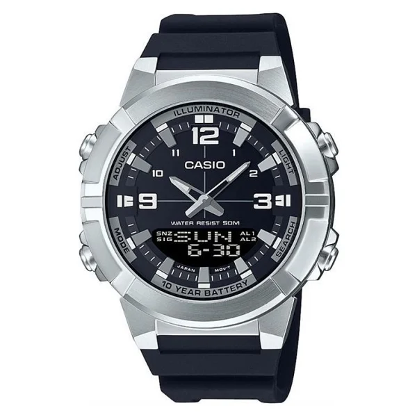 Casio Standart AMW-870 Silikon Kordon Erkek Kol Saati - Görsel 4