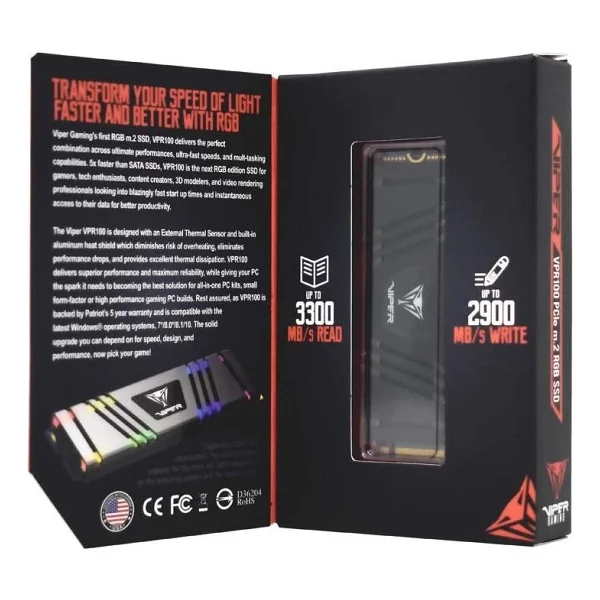 Patriot Viper 512GB 3300MB-2100MB M.2 2280 PCIe SSD - Görsel 3
