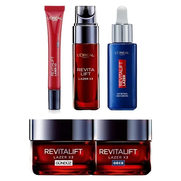 L'Oreal Paris Revitalift Lazer Saf Retinol Cilt Bakım Seti 5li - Görsel 2