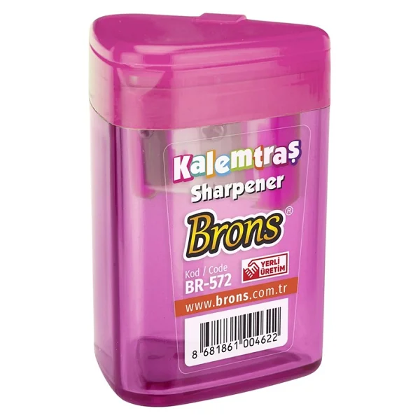 Brons BR-572 Hazneli Üçgen Kalemtıraş - Görsel 3