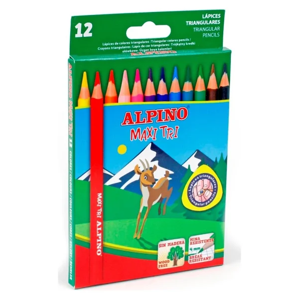 Alpino Maxi Tri 12'li Kuru Boya Seti - Görsel 6