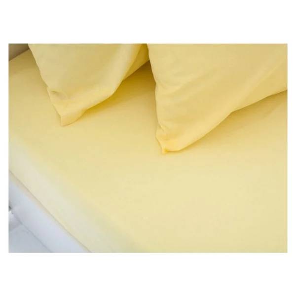 Mertim Ranforce Kumaş Lastikli Ara Ölçü Çarşaf Takımı 120x200 Sarı - 120 x 200 cm - Görsel 2