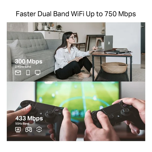 TP-Link RE215 750 Mbps Wifi Güçlendirici - Görsel 5