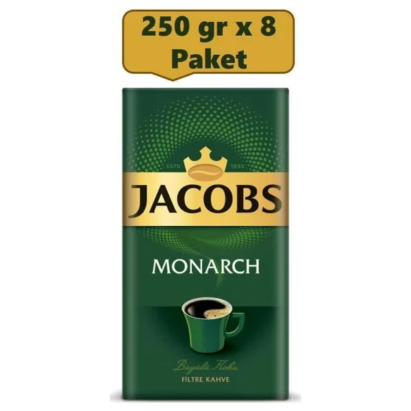Jacobs Monarch Filtre Kahve 250 gr 8'li - Görsel 2