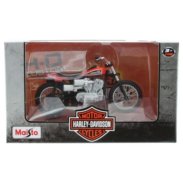 Maisto Harley Davidson 1972 XR750 Racing Bike 1:18 Model Motorsik - Görsel 2