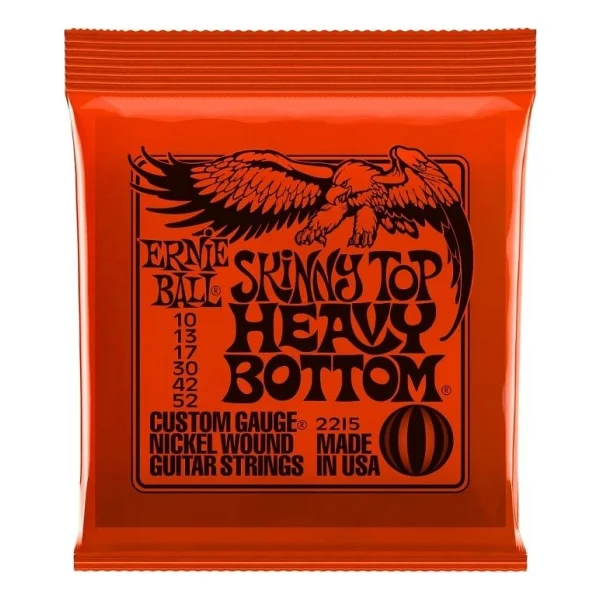 Ernie Ball P02215 Skinny Top Heavy Bottom Nickel 10-52 Elektro Gitar Teli - Görsel 5