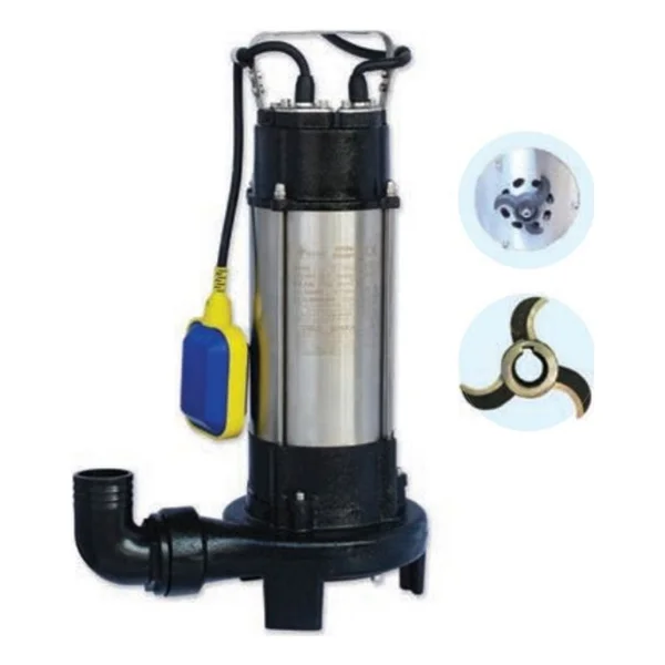 Water Sound V1100DF Kirli Su 1.5 Hp Bıçaklı Drenaj Dalgıç Pompa - Görsel 3