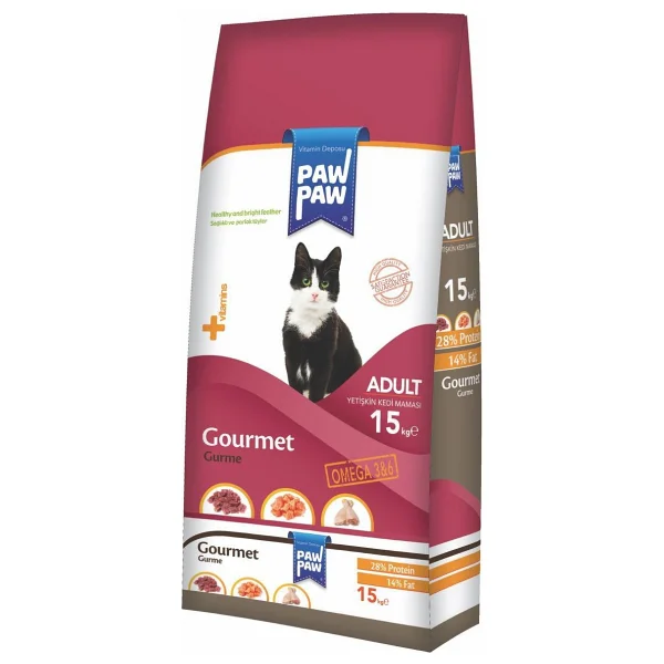 Paw Paw Gurme 15 kg Yetişkin Kedi Maması - Görsel 4