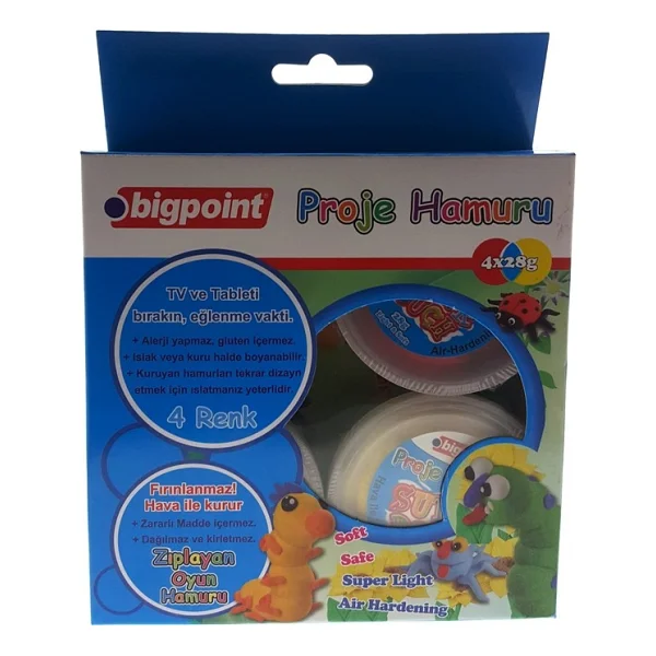 Bigpoint 4 Renk x 28 ml Proje Hamuru - Görsel 3