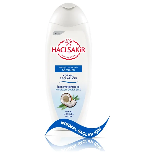Hacı Şakir Hindistan Cevizi Normal Saç 2'si 1 arada 500 ml Şampuan - Görsel 2
