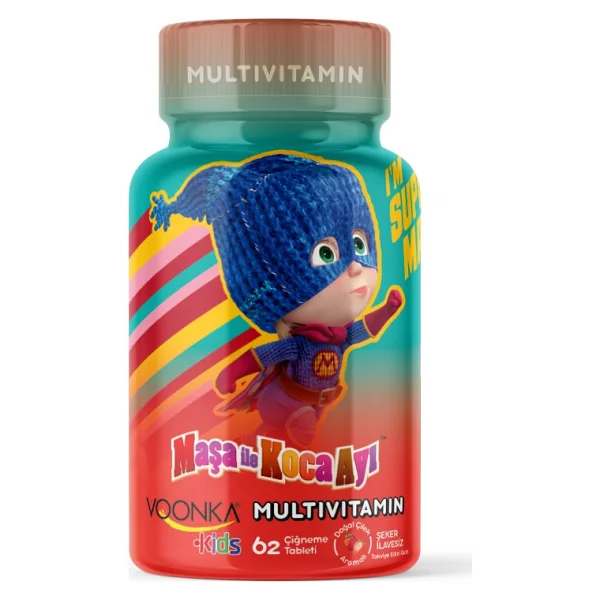 Voonka Kids Maşa ile Koca Ayı Multivitamin 62 Tablet - Görsel 2