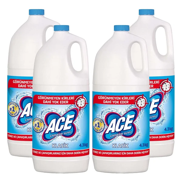Ace çamaşır Suyu Normal 17,2 kg (4,3 kg x 4) - 100 ml - Görsel 2