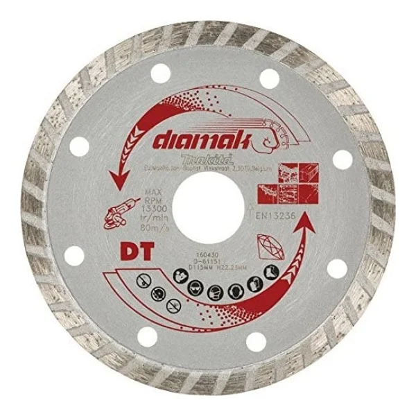 Makita D-61151 Dıamak Elmas Testere 115 Mm Dalgalı - Görsel 2