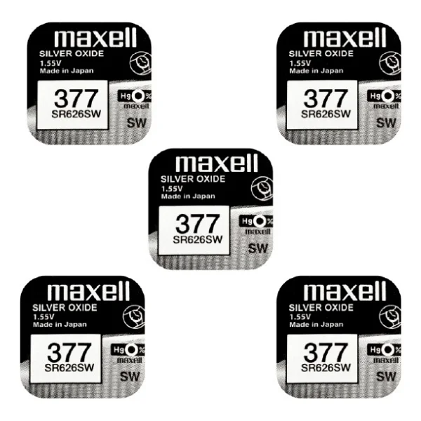 Maxell 377 SR626SW 1.55 V 10'lu Düğme Pil - Görsel 5