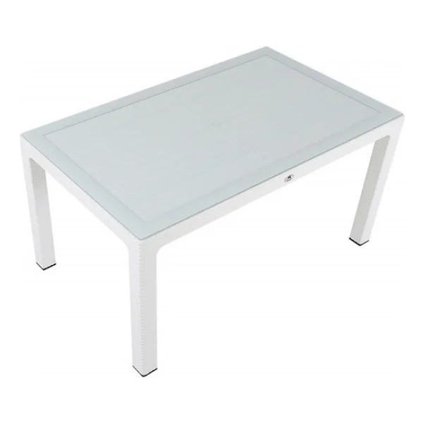 Mandella 90x150 Elit Rattan Masa (Camlı) - Kahverengi - Görsel 6