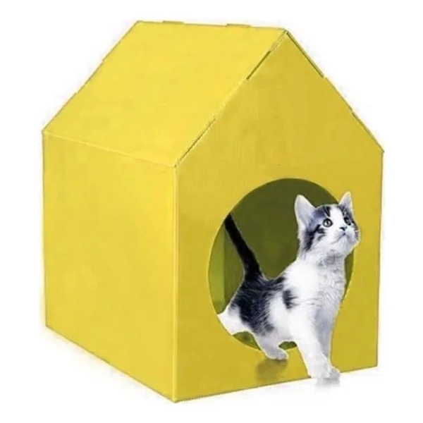 Bereks Plastik Renkli Kedi Evi - Görsel 3