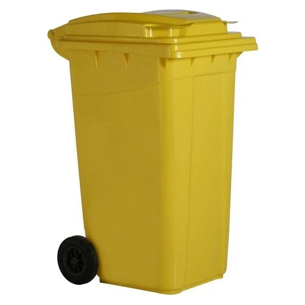 Uçak 770 Lt Çöp Konteyneri Plastik Tekerlekli - Görsel 4