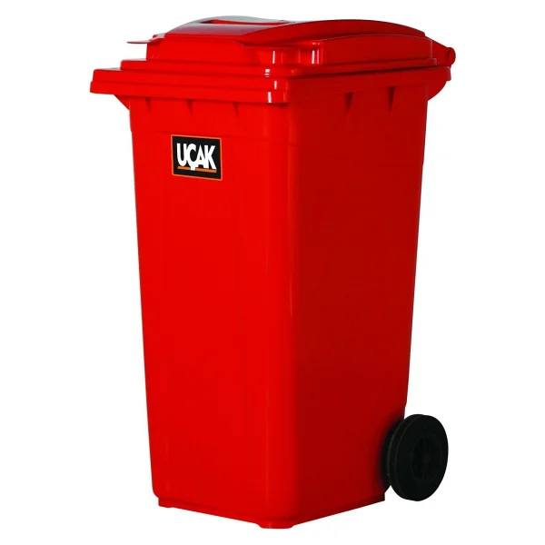Uçak 770 Lt Çöp Konteyneri Plastik Tekerlekli - Görsel 5