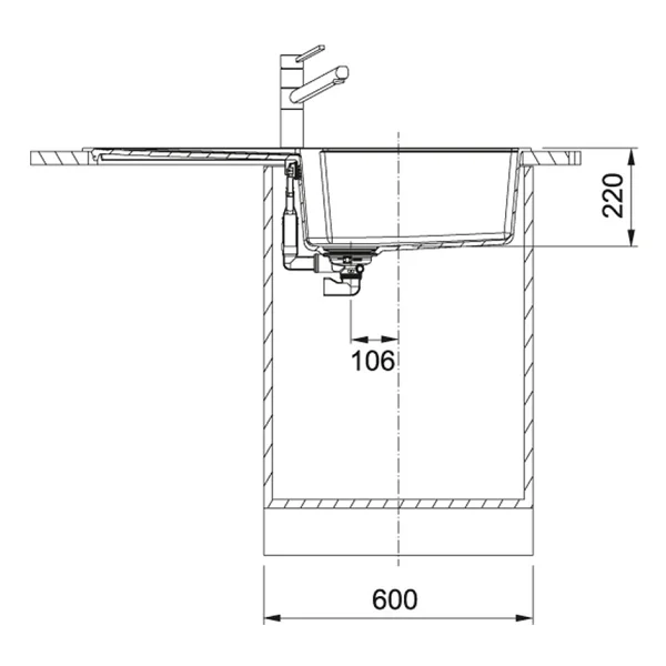 Franke Urban Ubg 611-100 Sahara Granit Eviye - Görsel 8