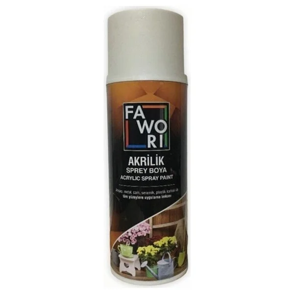 Fawori 400 ml Akrilik Mat Beyaz Sprey Boya - Görsel 2