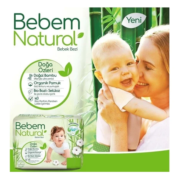 Bebem Natural 5 Numara Junior 72'li Bebek Bezi - Görsel 3