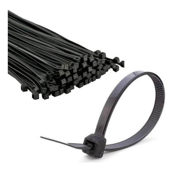 Numerouno Kablo Bağı Plastik Cırt Kelepçe 3.6X370 mm 37CM 100 Adet Siyah - Görsel 3