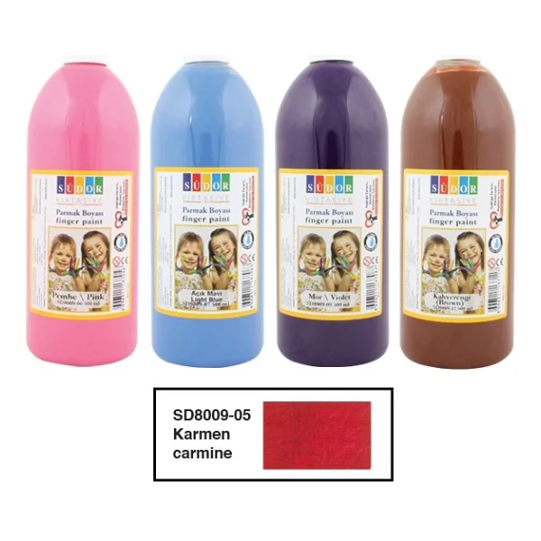 Südor 500 ml Parmak Boyası Karmen Kırmızı - Görsel 2