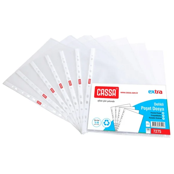 Cassa Extra Delikli Poşet Dosya 50 Mikron - Görsel 2