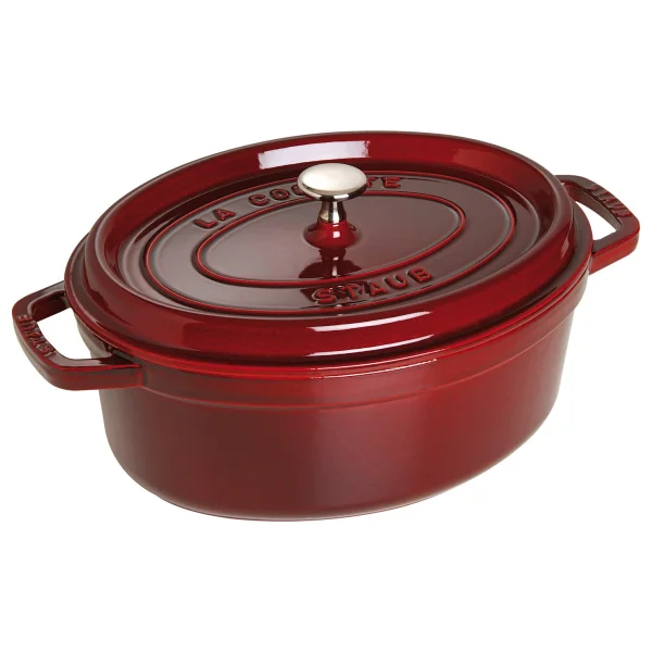 Staub La Cocotte Oval Bordo 29 cm Döküm Tencere - Görsel 3