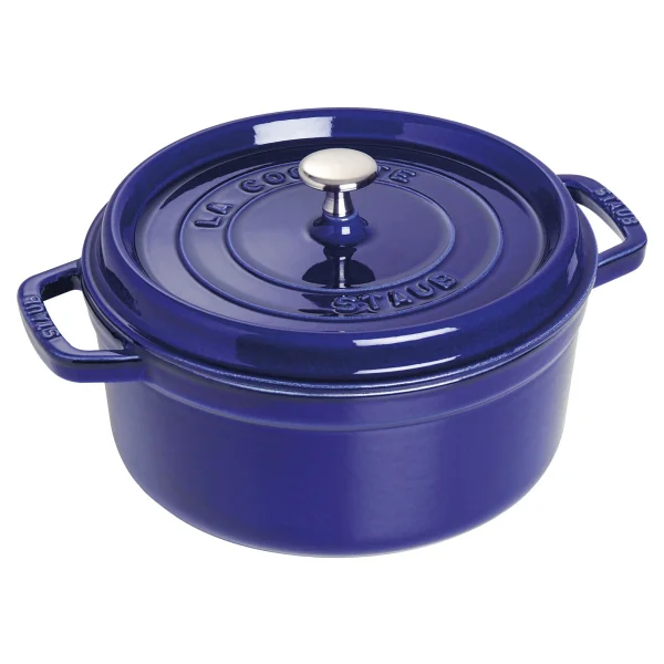 Staub La Cocotte Yuvarlak Koyu Mavi 24 cm Döküm Tencere - Görsel 7