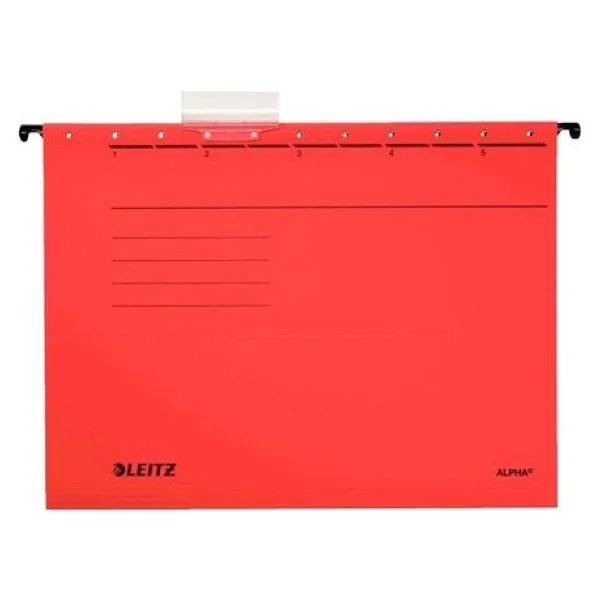 Leitz 6515 A4 Askılı Dosya Telsiz Kırmızı 25 Li 65150025 (25 Li Paket) - Görsel 4