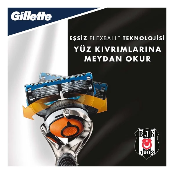 Gillette Fusion 5 Proglide Beşiktaş 4 Başlıklı Tıraş Bıçağı - Görsel 3